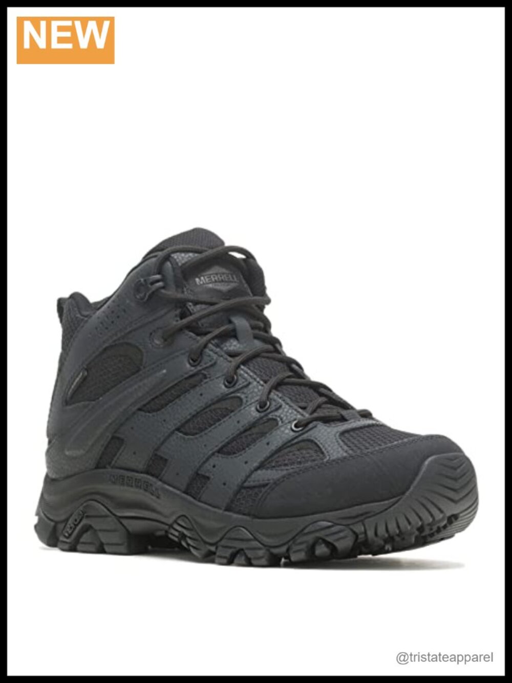 Merrell Moab 3 Mid Waterproof Tactical Boots Full Grain Leather Hiking